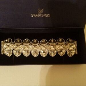 Swarovski Duke Silver and Blue Crystal Bracelet